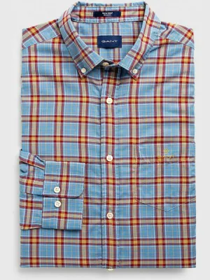 GANT Mid Blue Slim Fit Tech prep Oxford Button Down Shirt 3019932 Size M NWT