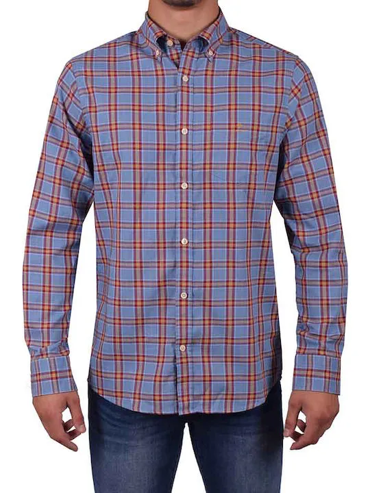 GANT Mid Blue Slim Fit Tech prep Oxford Button Down Shirt 3019932 Size M NWT