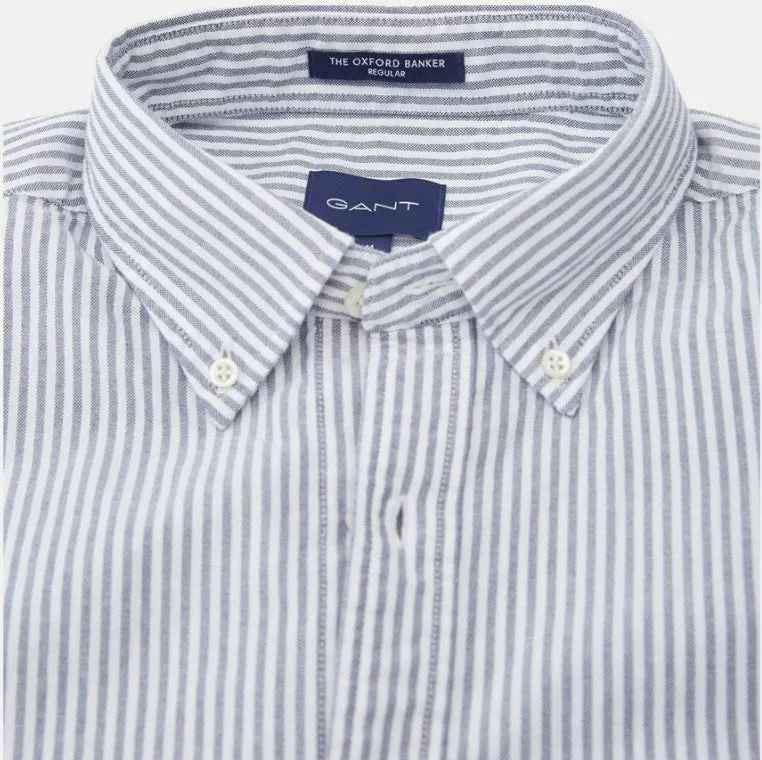 GANT Persian Blue Oxford Banker Button Down Shirt 3056700 Size M NWT