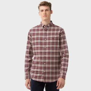 GANT Port Red Heather Oxford Check Button Down Shirt 3058200 Size M NWT