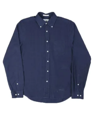 GANT RUGGER Men's Dark Indigo Oxford HOBD Button Down Shirt 348710 Size XS