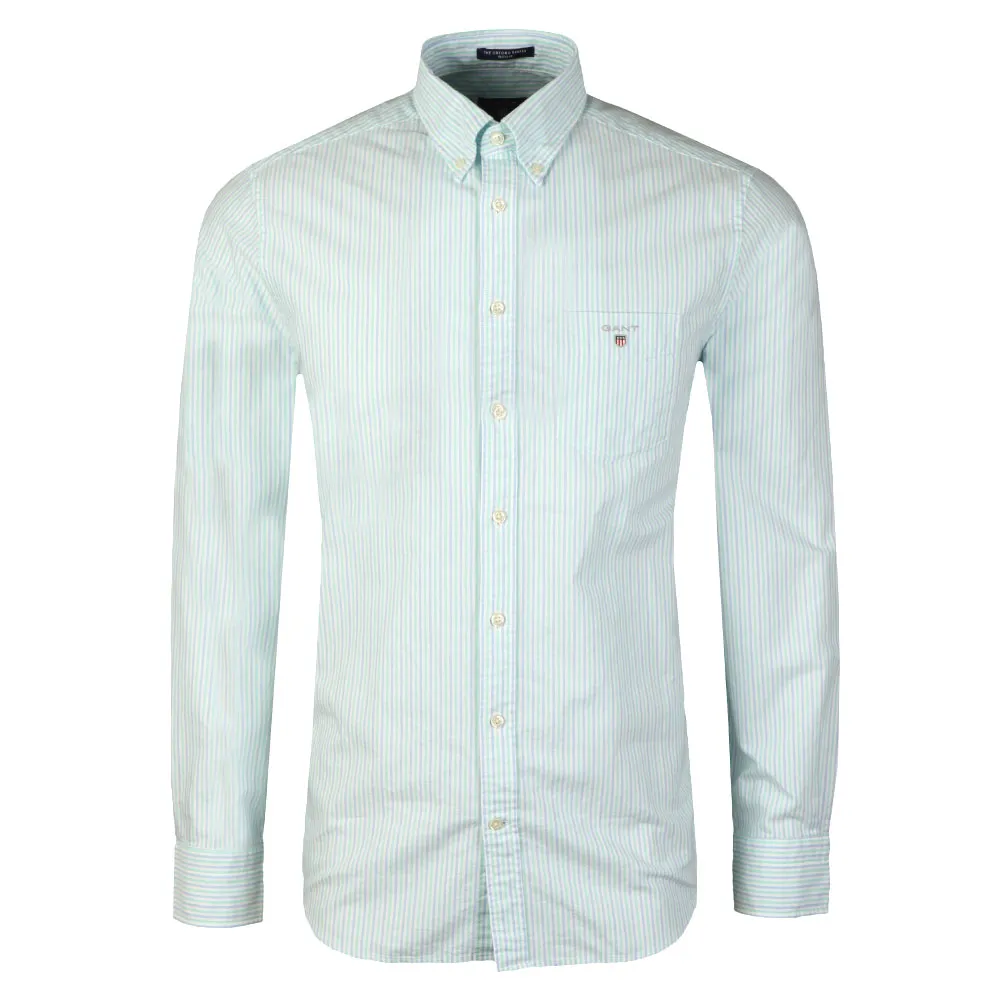 GANT Spearmint 2 Color Oxford Banker Button Down Shirt 3046310 Size M