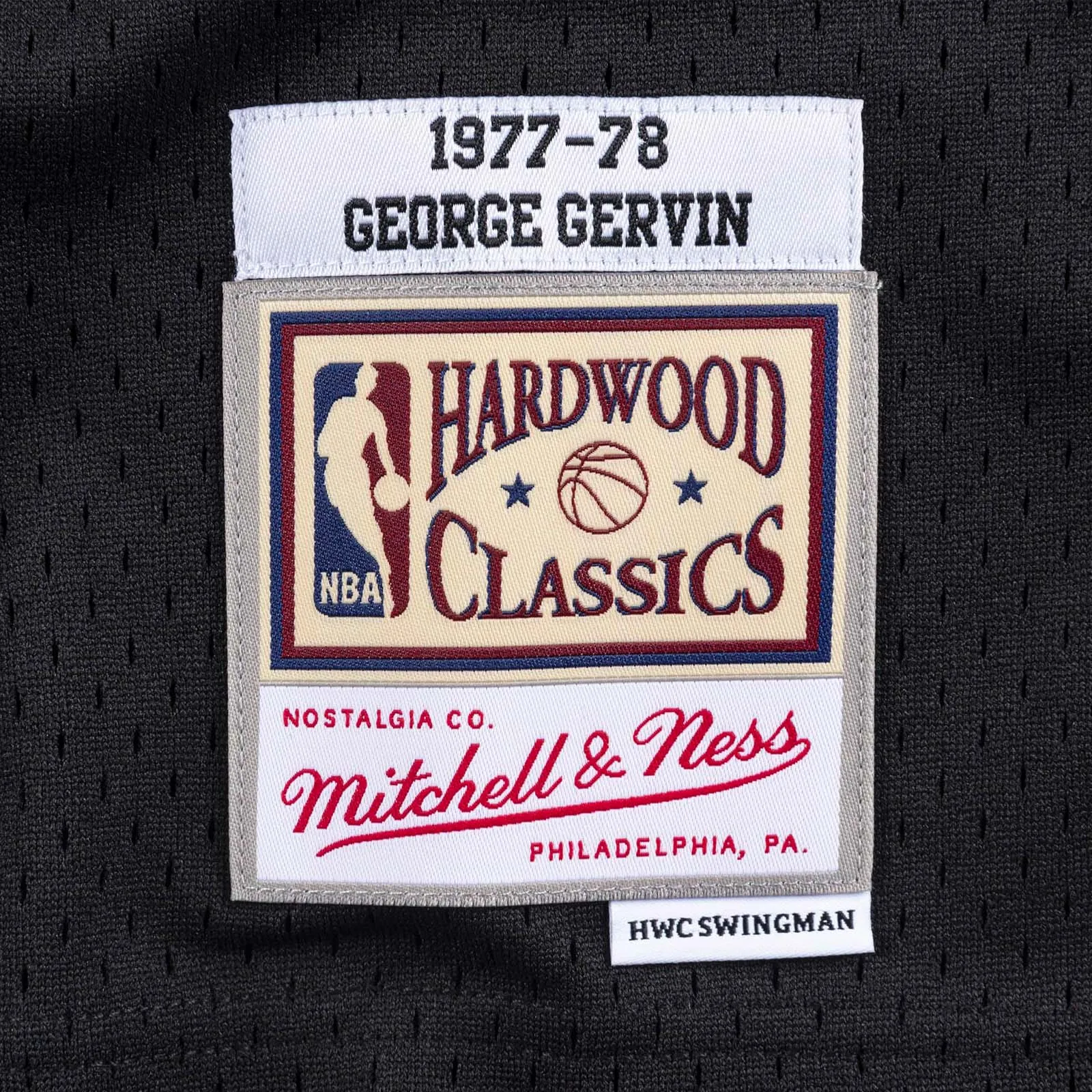George Gervin San Antonio Spurs 77-78 HWC Swingman Jersey - Black