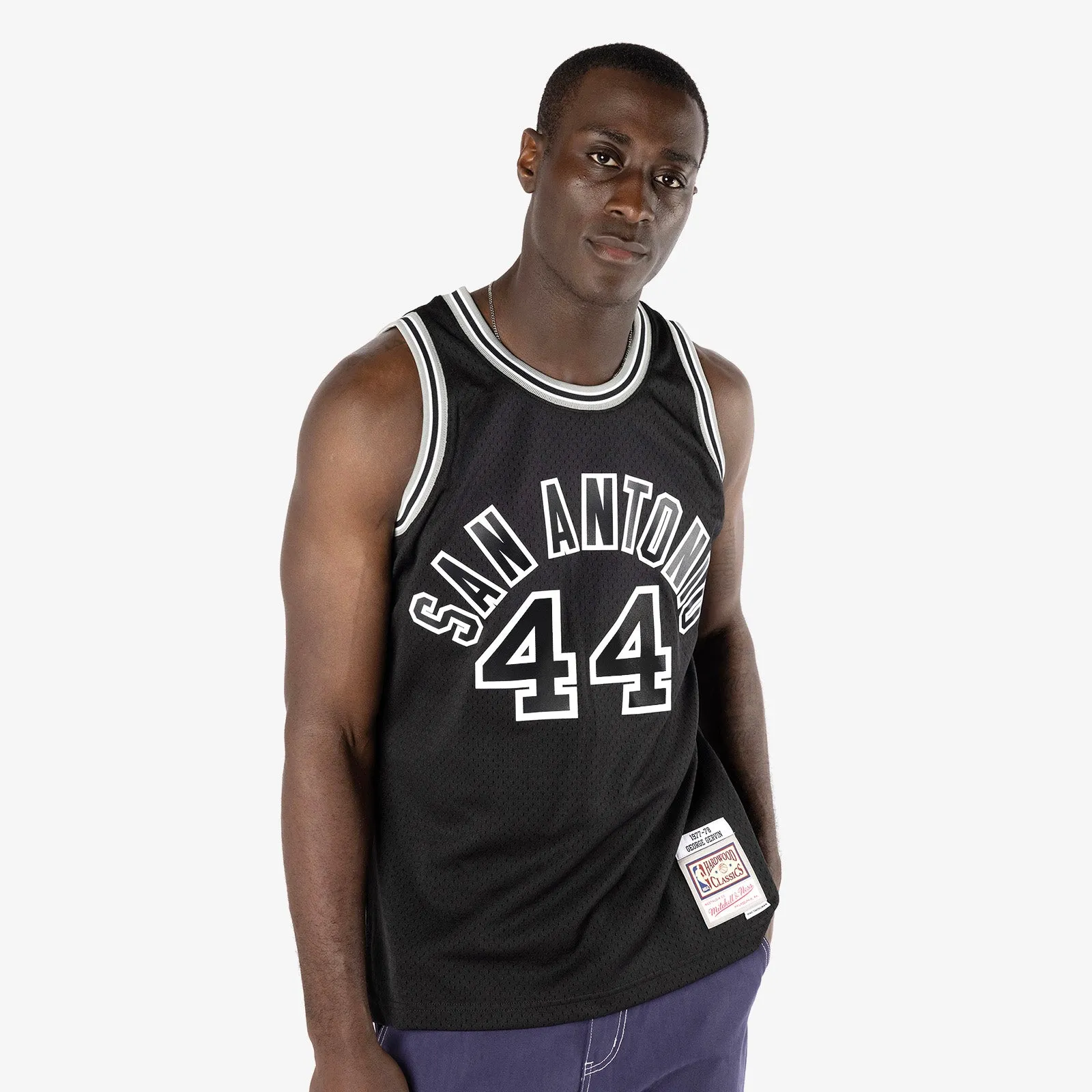 George Gervin San Antonio Spurs 77-78 HWC Swingman Jersey - Black