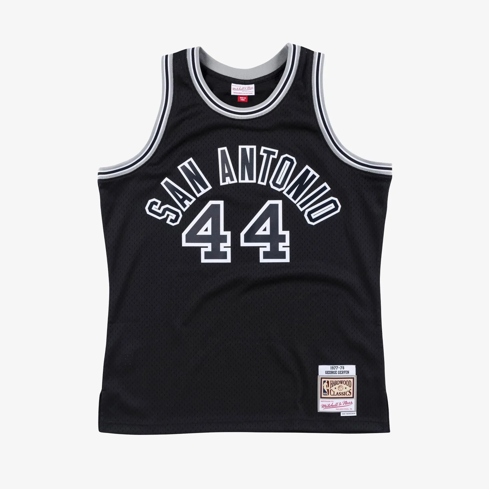 George Gervin San Antonio Spurs 77-78 HWC Swingman Jersey - Black