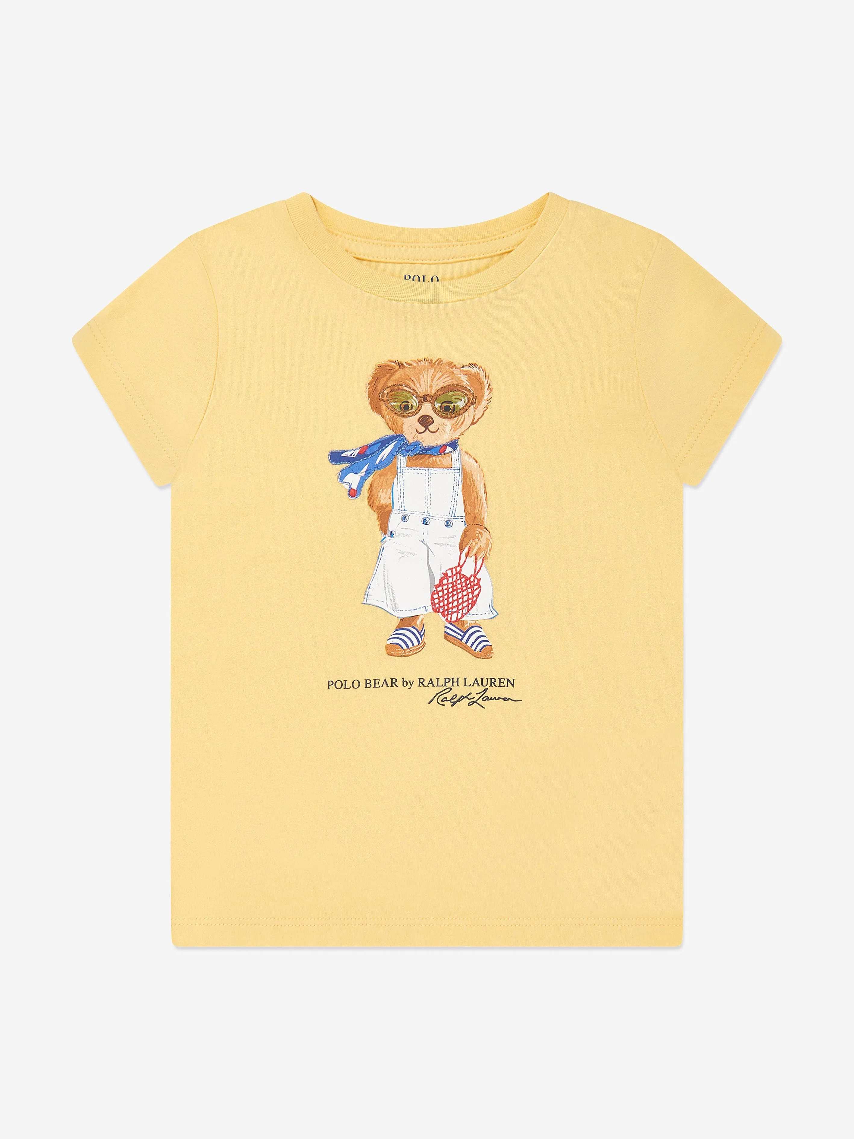 Girls Polo Bear T-Shirt in Yellow