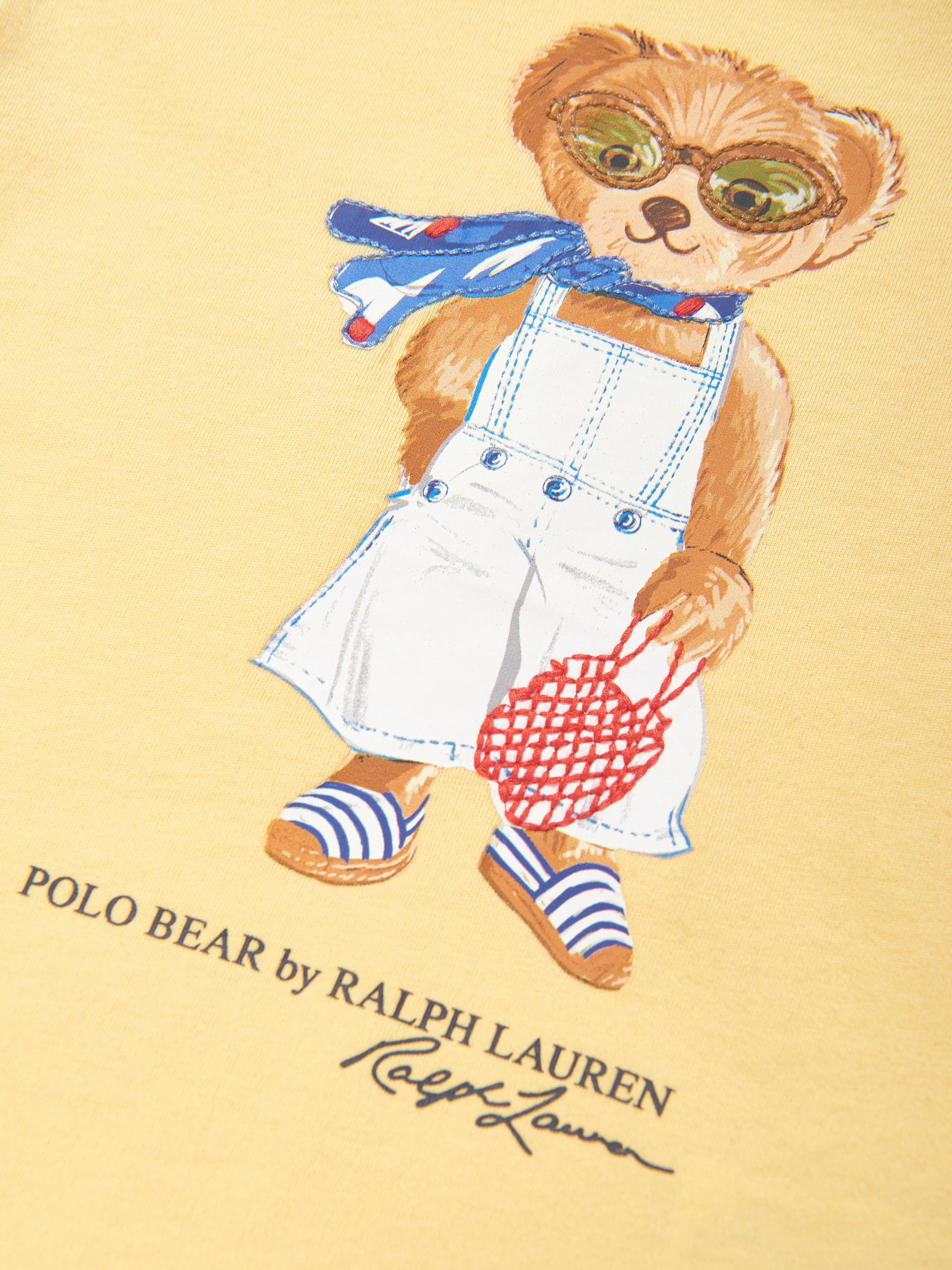 Girls Polo Bear T-Shirt in Yellow