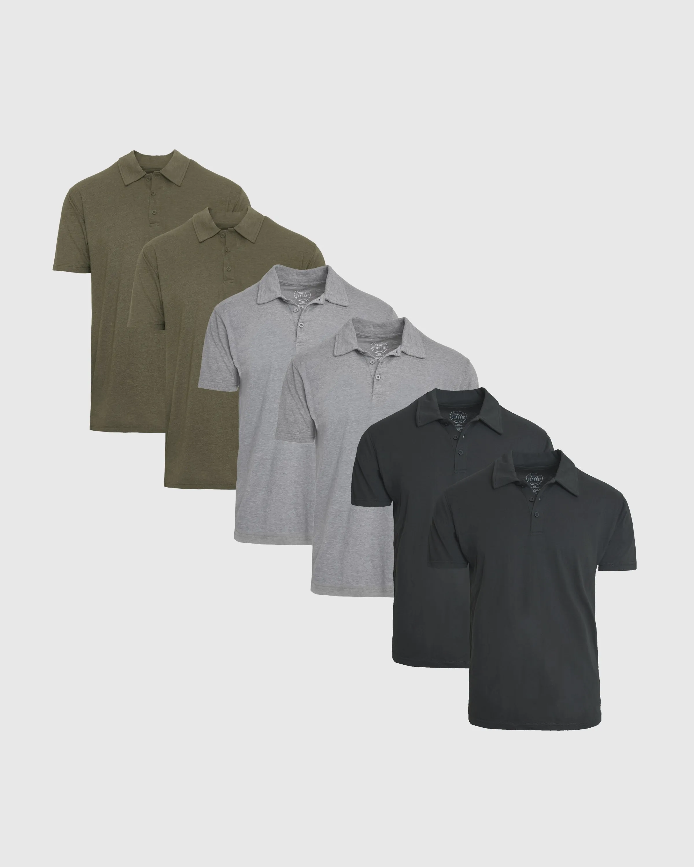 Green Neutral Classic Polo 6-Pack