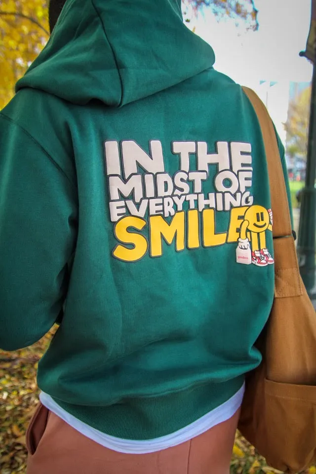 GREEN Smile Hoodie