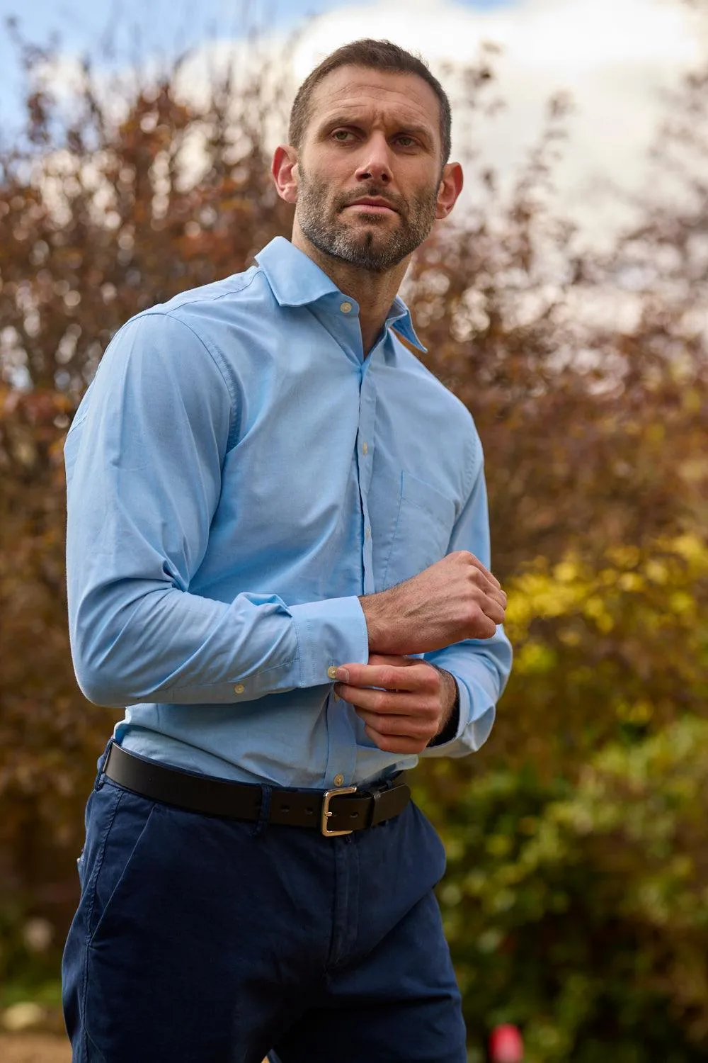 Gun Hill Mens Sea Oxford shirt - Turquiose
