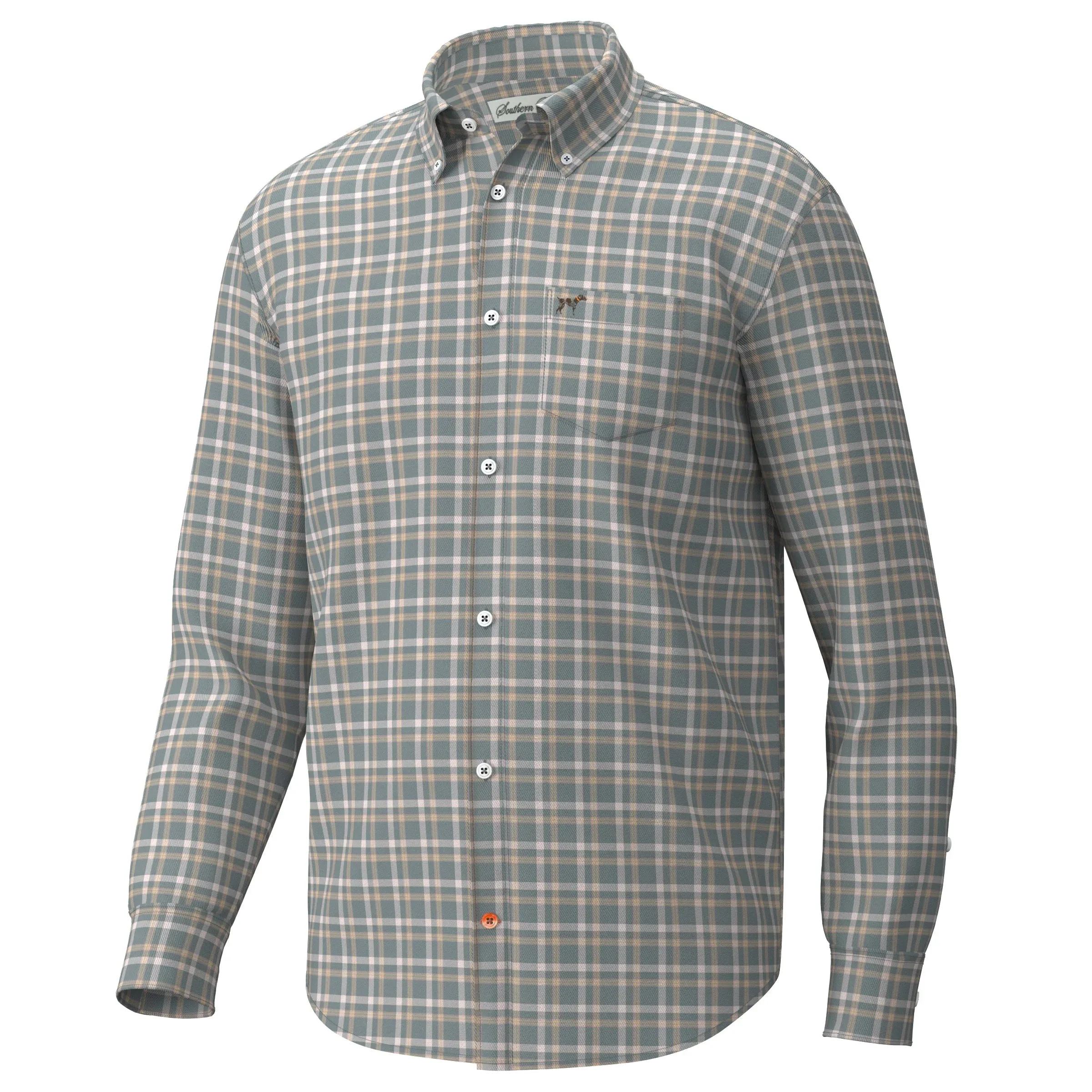 Hadley Luxe Button Down (Whitfield Plaid)