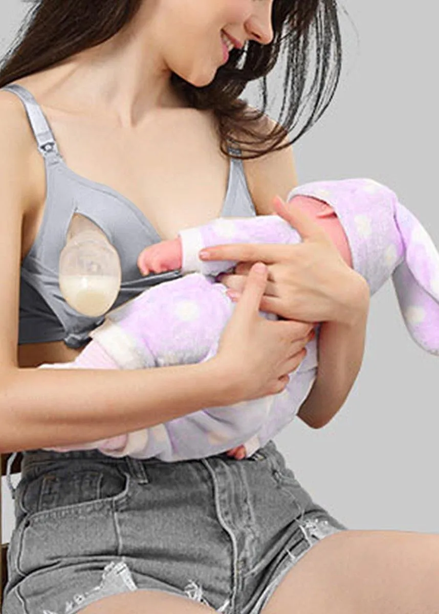 iloveSIA 2 in 1 Nursing & Pumping Bra All in One Hands Free Pump Nurse Bra