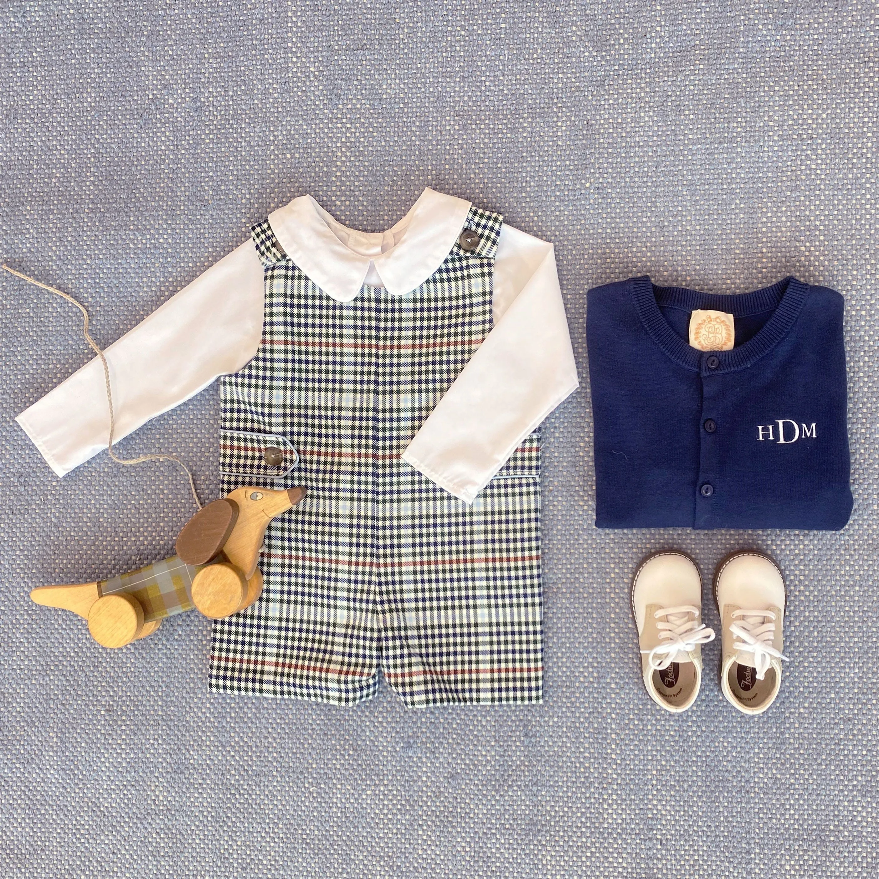 Jack Keene Jon Jon - Highgate Houndstooth with Beale Street Blue Lining & Tortoise Buttons