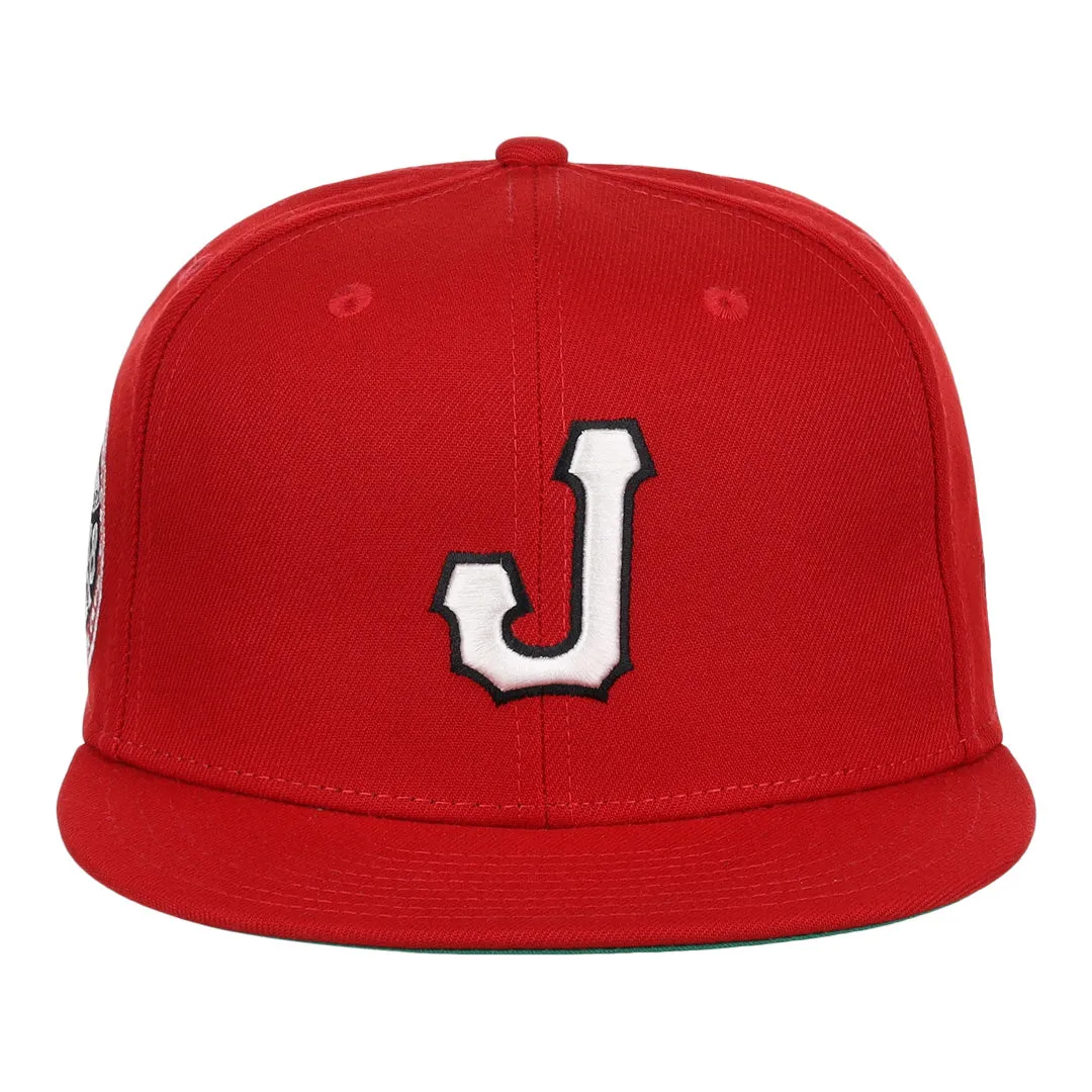 Jax Red Caps NLB Team Color Fitted Ballcap
