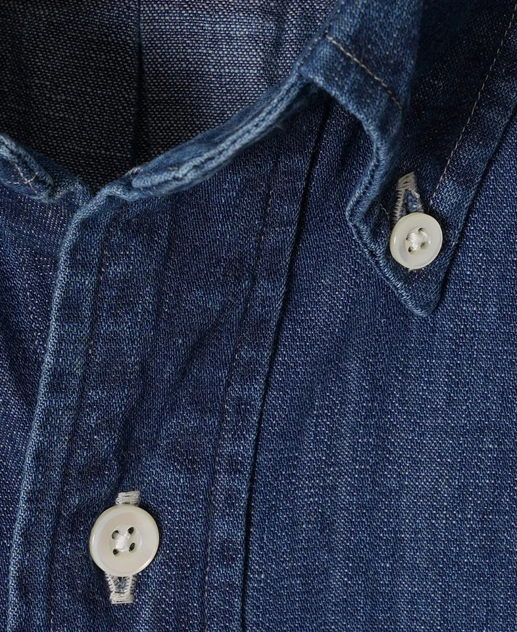 Kamakura Vintage Ivy 7oz Denim Button Down Shirt - Dark Blue