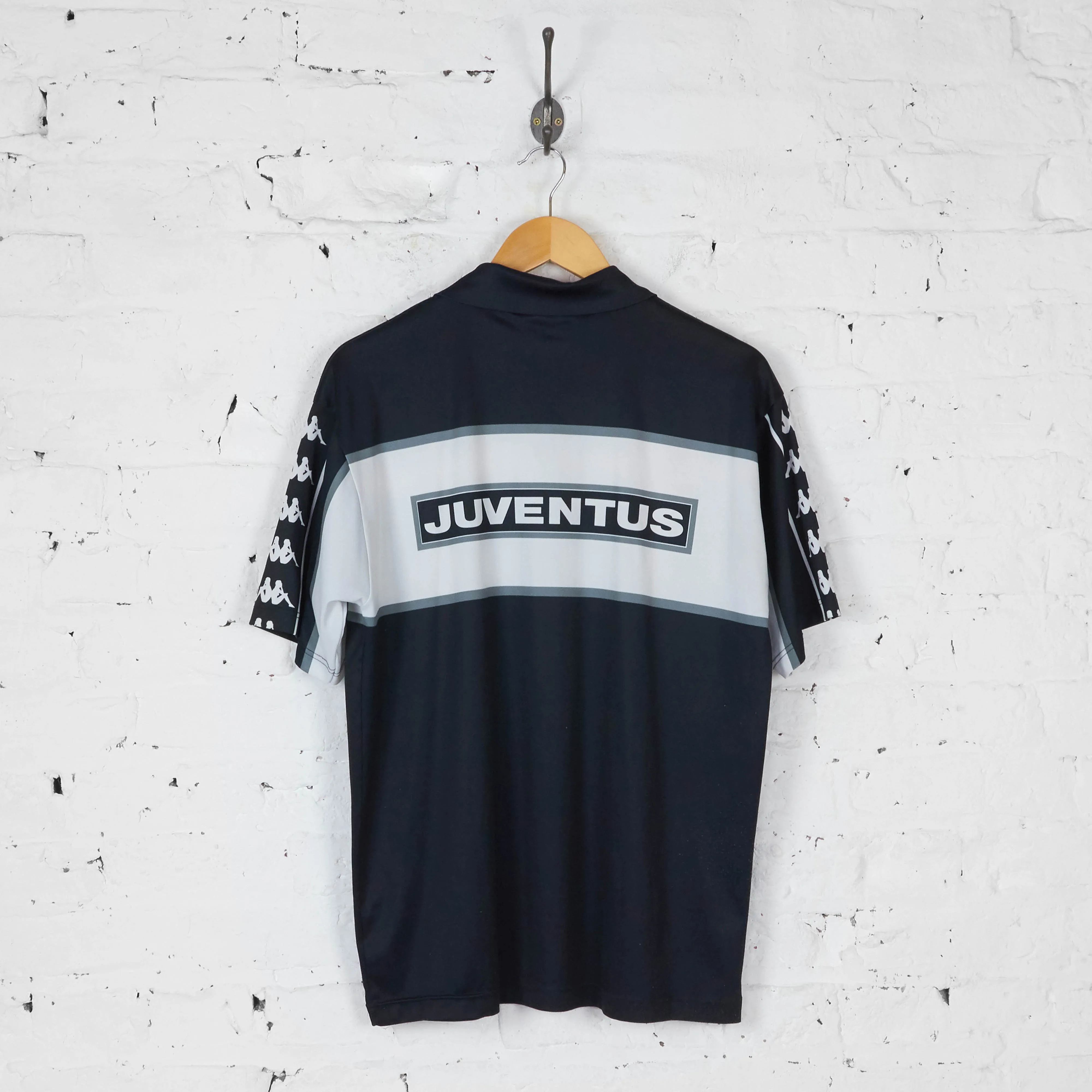 Kappa Juventus Training Football Polo Shirt - Black - L