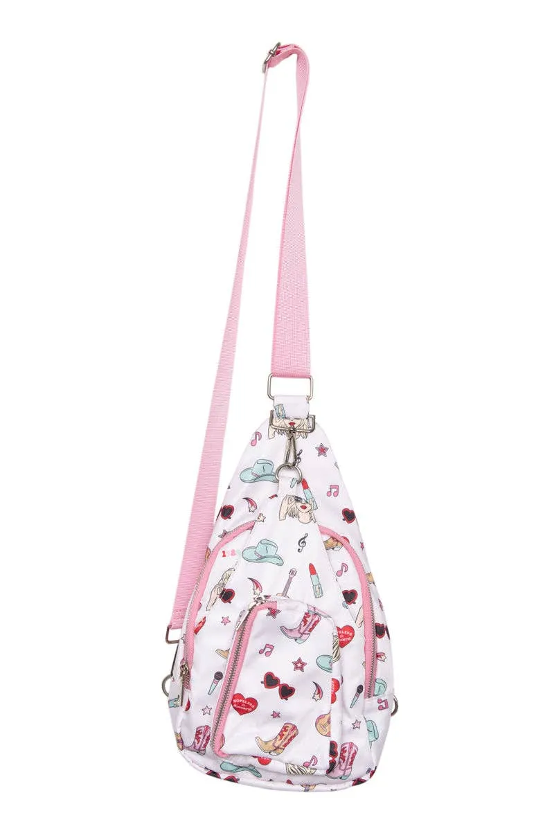Katydid Music Girl Icons Sling Bag for Women KDC-SBG-20_LPK
