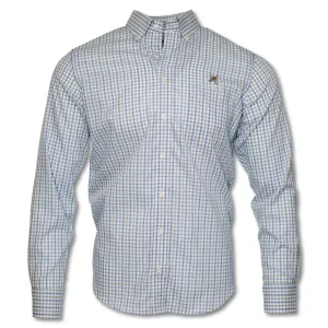 Kevin's Wrinkle Free Blue/Green Quail Shirt