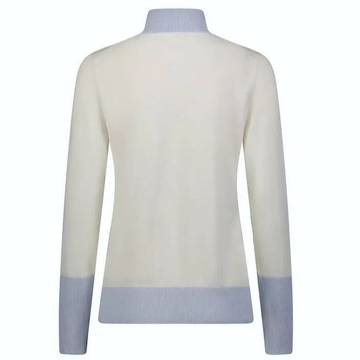 Knitted LUNA Organic Cotton 1/4-Zip Sustainable Source Sweater