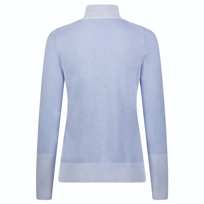 Knitted LUNA Organic Cotton 1/4-Zip Sustainable Source Sweater