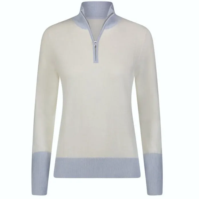Knitted LUNA Organic Cotton 1/4-Zip Sustainable Source Sweater