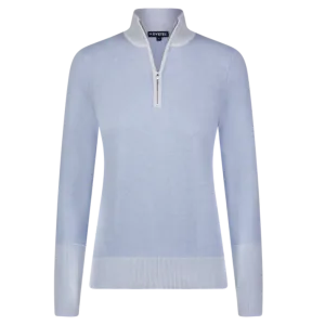 Knitted LUNA Organic Cotton 1/4-Zip Sustainable Source Sweater