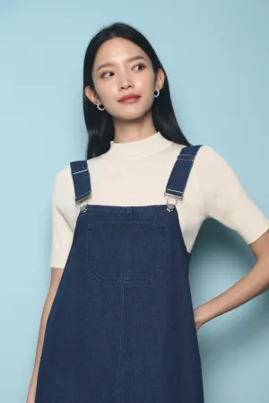 Lassie Pinafore Denim Dress Dark