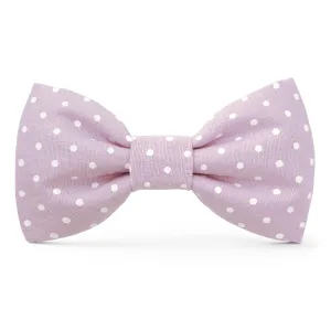 Lavender Dots Dog Bow Tie