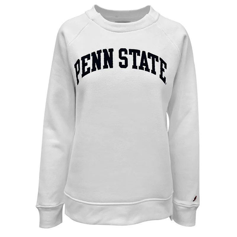League Ladies Embroidered Penn State Crew Sweatshirt