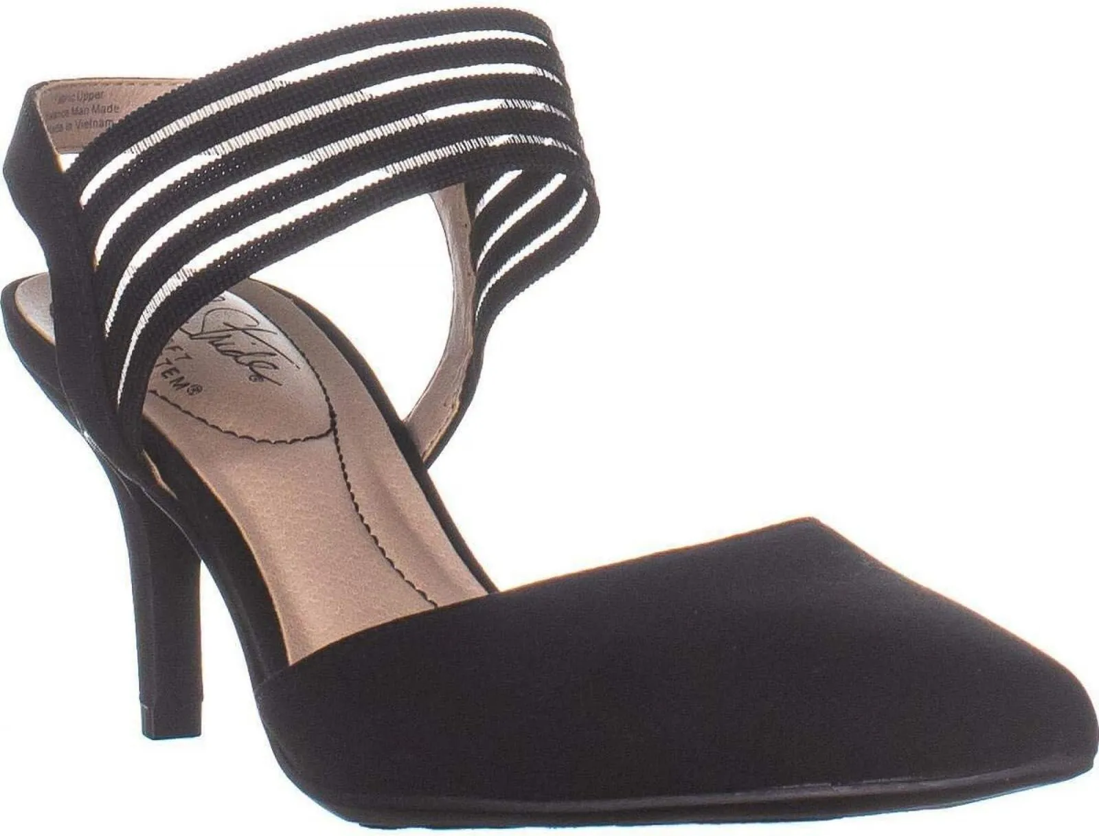 Lifestride Women's Microsuede Heeled Sanya Shoe G2790F1 Black 7.5W