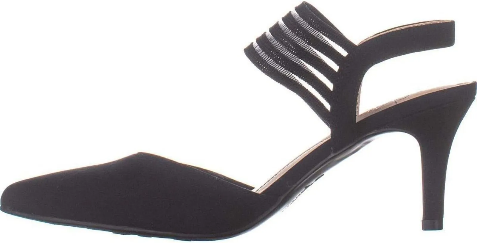 Lifestride Women's Microsuede Heeled Sanya Shoe G2790F1 Black 7.5W