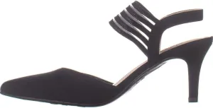 Lifestride Women's Microsuede Heeled Sanya Shoe G2790F1 Black 7.5W