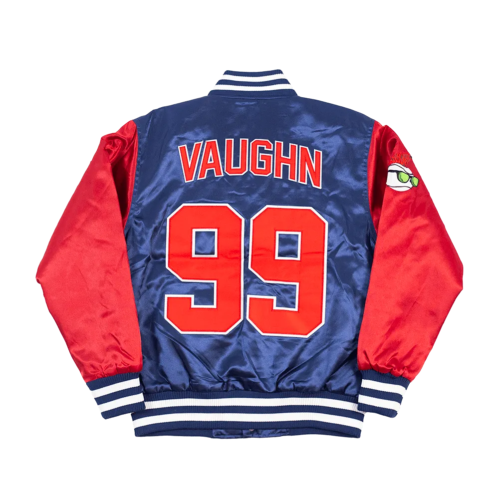 MAJOR LEAGUE RICKY VAUGHN SATIN JACKET