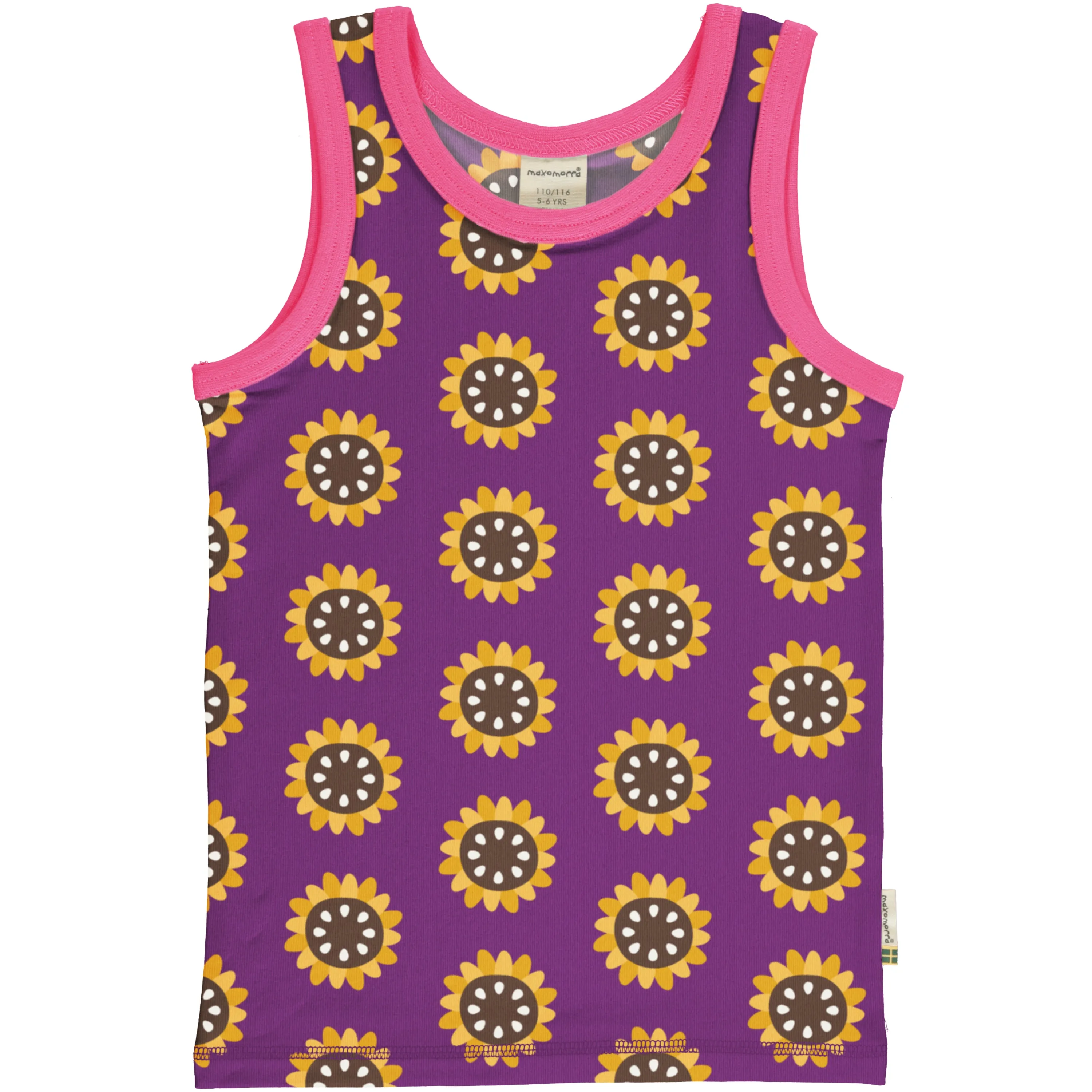 Maxomorra Tanktop - Garden Sunflower