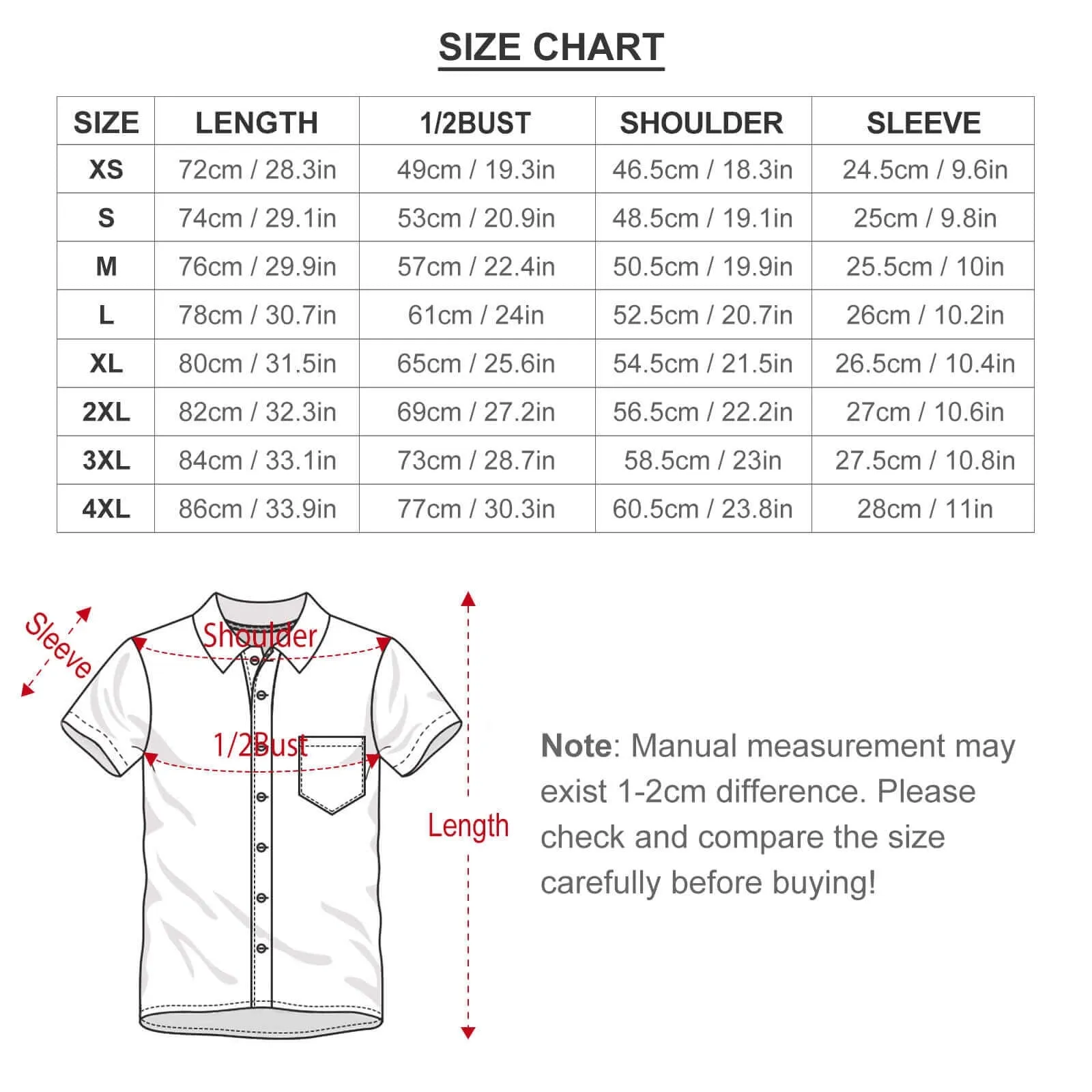 Men's Button Down Summer Hawaiian Short Sleeve Shirts