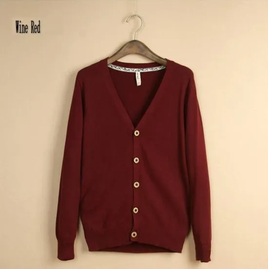 Men's Cardigan V-Neck