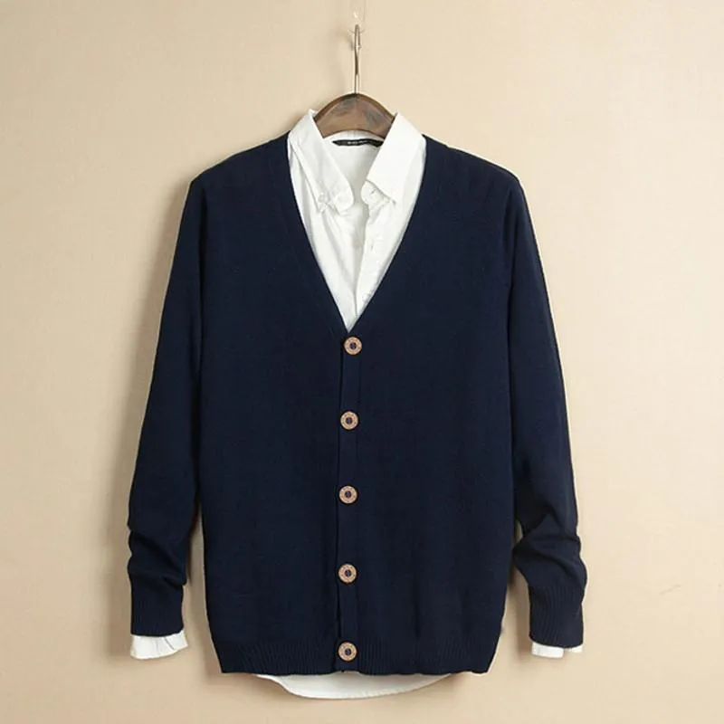 Men's Cardigan V-Neck