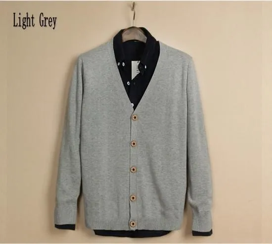 Men's Cardigan V-Neck