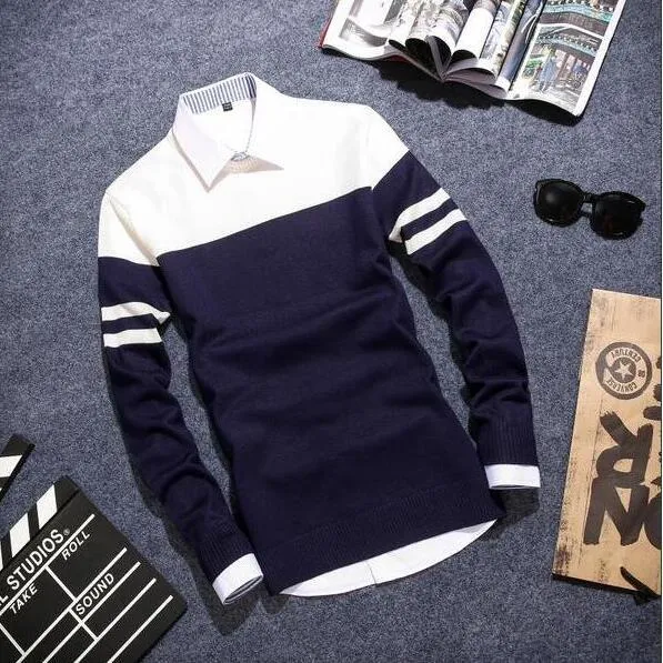 Men's Dual Stripe Arm Pullover