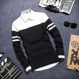 Men's Dual Stripe Arm Pullover