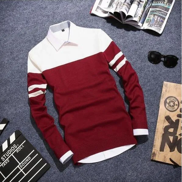 Men's Dual Stripe Arm Pullover