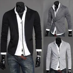 Men's One Button Dress Jacket