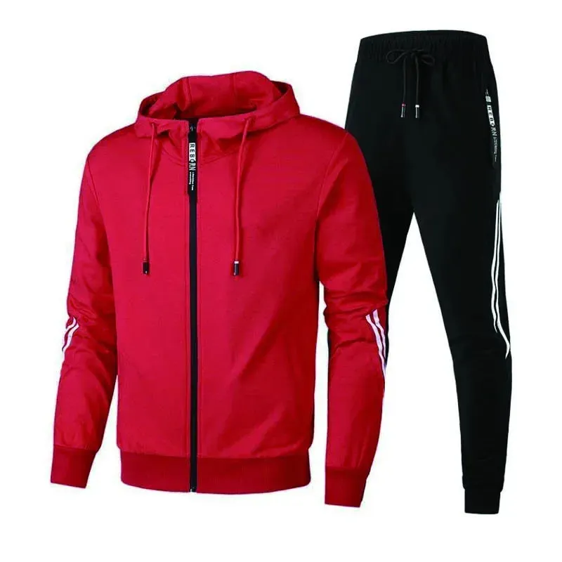 Men's Set Pullover Sweatshirt Hoodies Sweatsuit Long Sleeve High Quality Sports Suit 2024 Outdoors Daily Fashion Casual Clothing