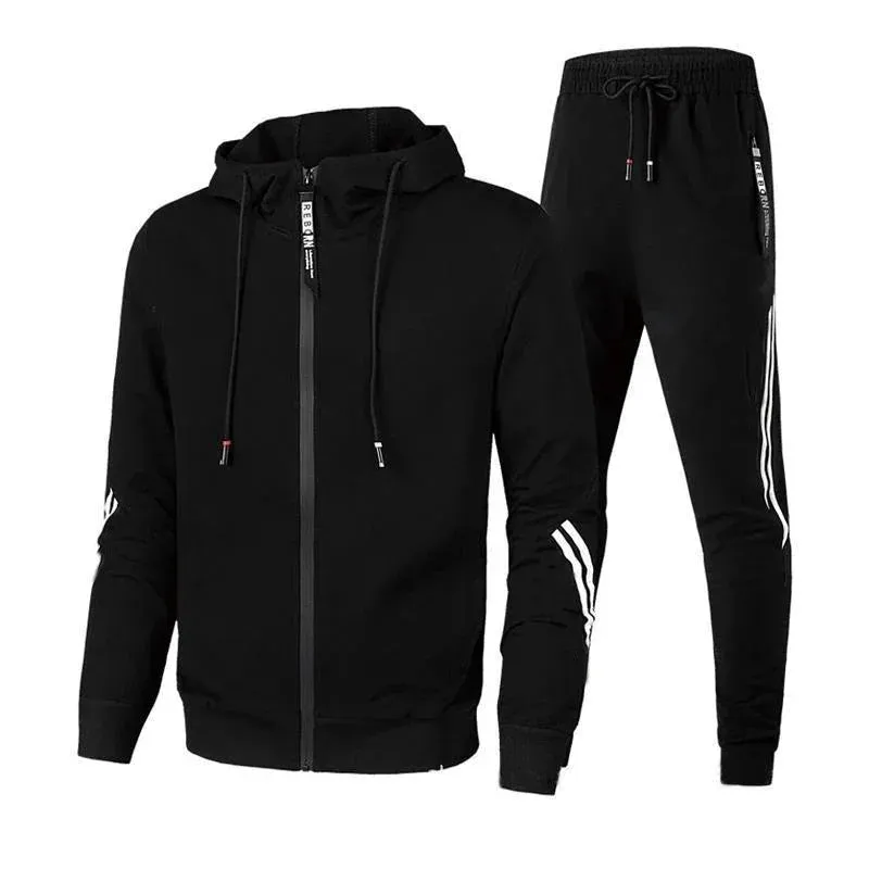 Men's Set Pullover Sweatshirt Hoodies Sweatsuit Long Sleeve High Quality Sports Suit 2024 Outdoors Daily Fashion Casual Clothing