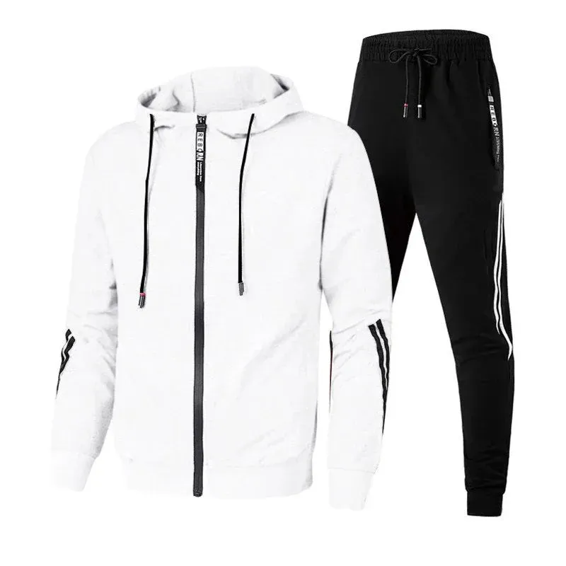 Men's Set Pullover Sweatshirt Hoodies Sweatsuit Long Sleeve High Quality Sports Suit 2024 Outdoors Daily Fashion Casual Clothing
