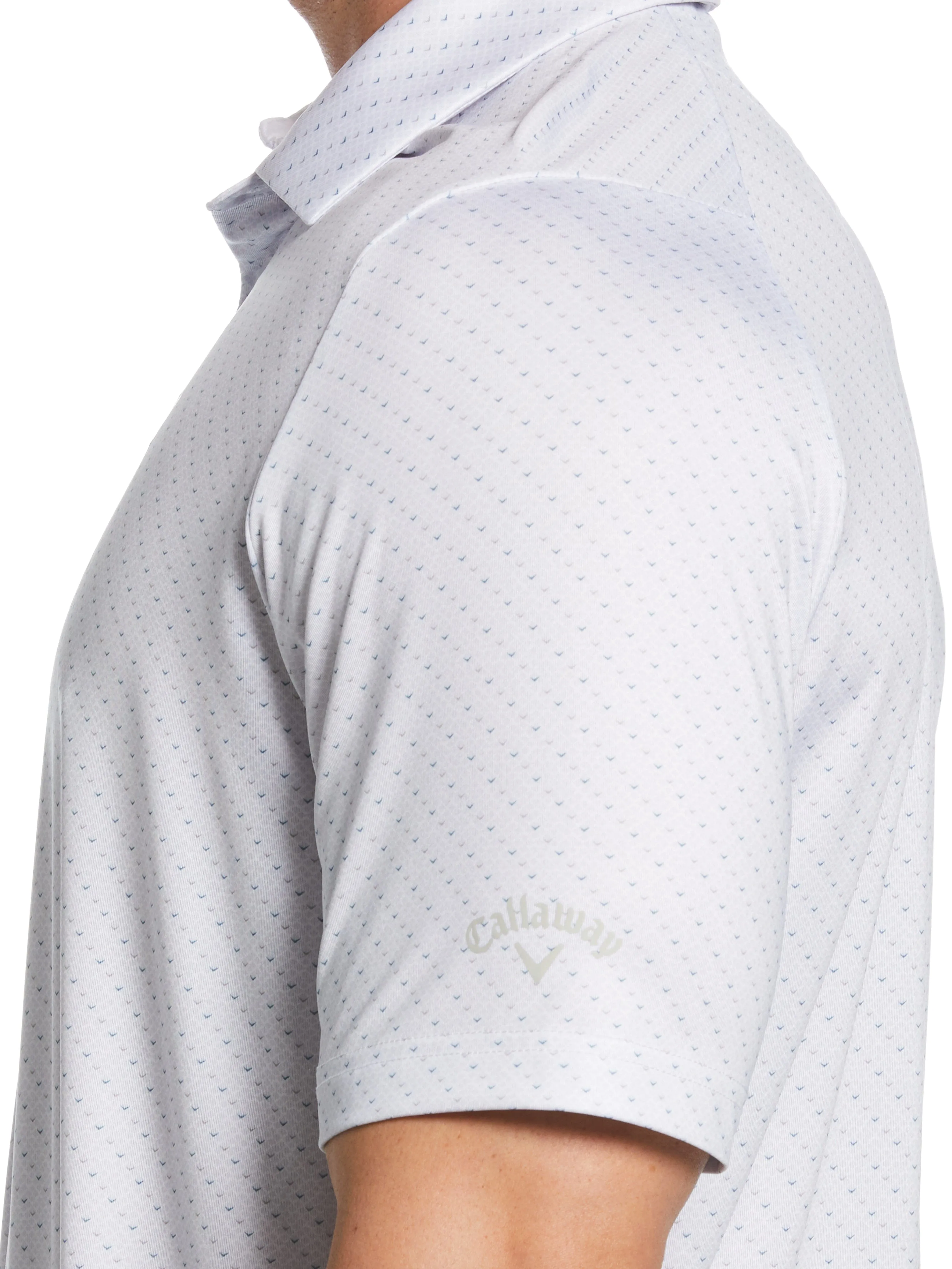 Mens Swing Tech™ Allover Chevron Golf Polo Shirt