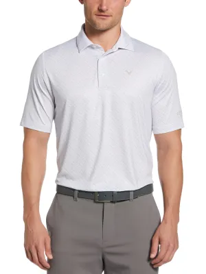 Mens Swing Tech™ Allover Chevron Golf Polo Shirt