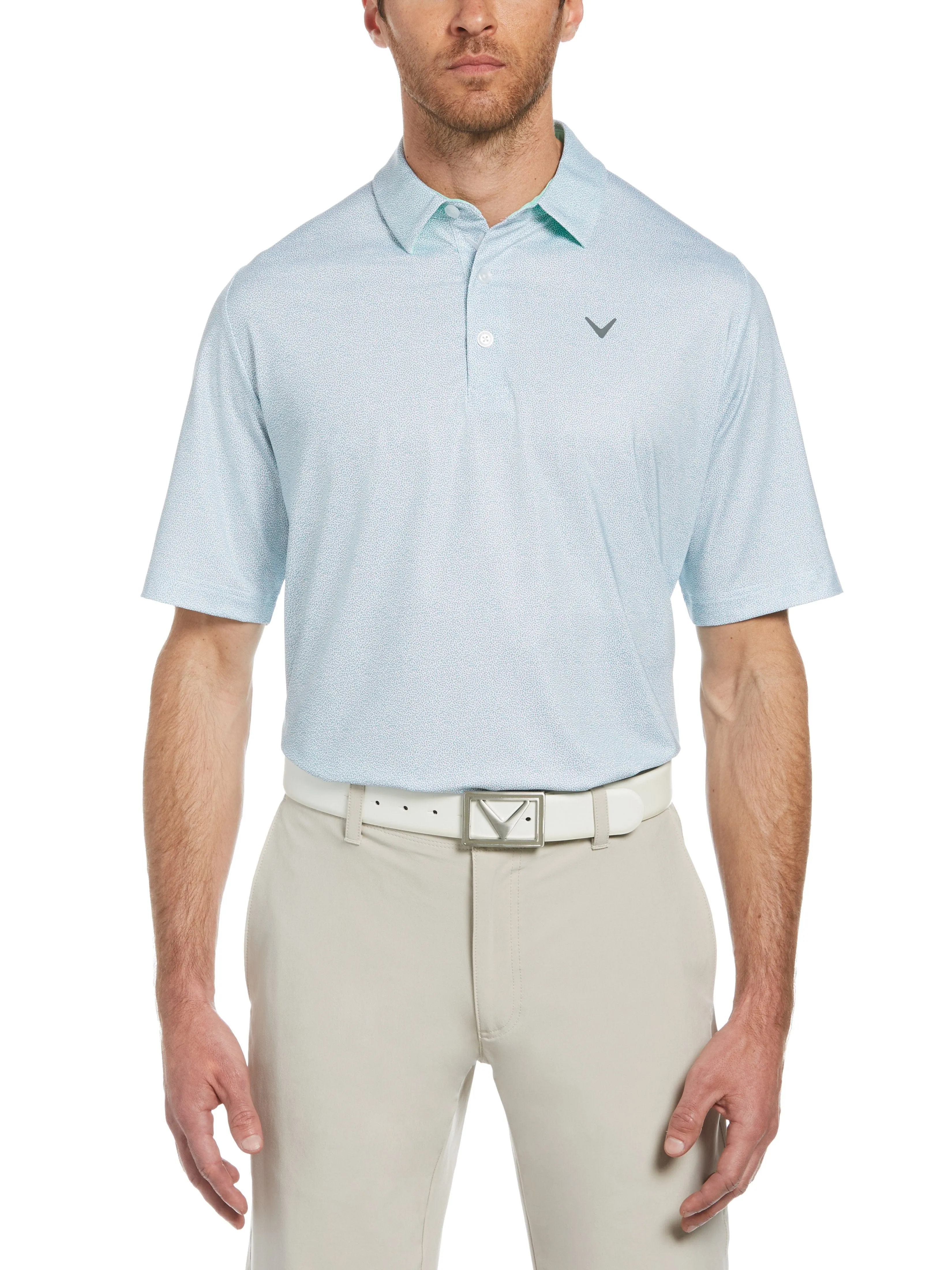 Mens Swing Tech™ Allover Geo Print Polo