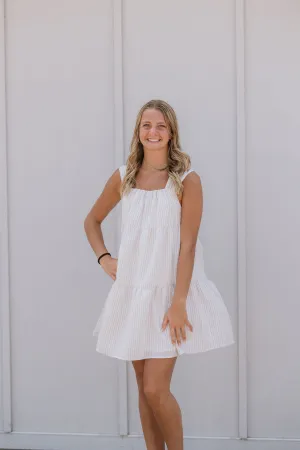 MERANDA STRIPED TIERED DRESS BY IVY & CO
