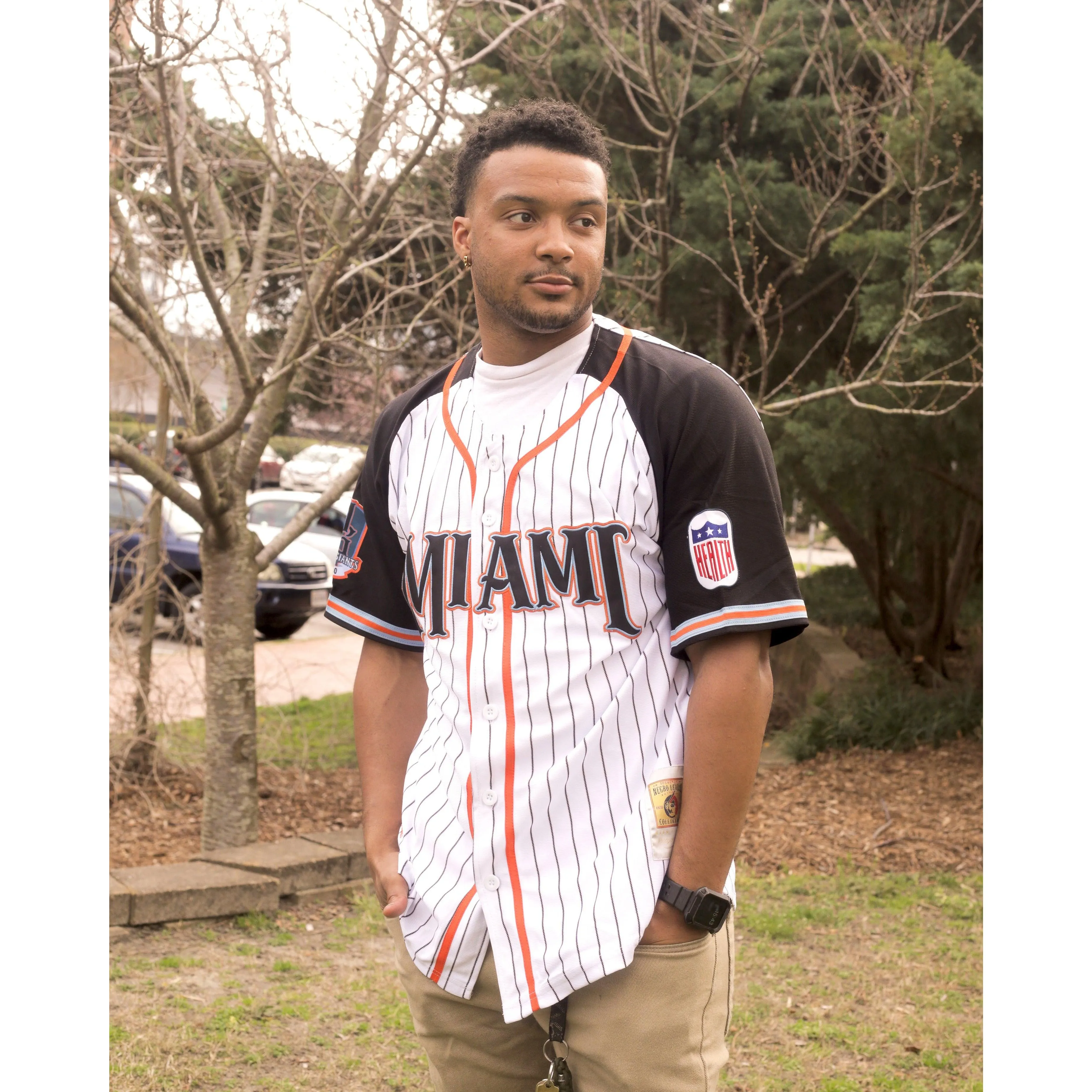 MIAMI NL BASEBALL JERSEY WHITE